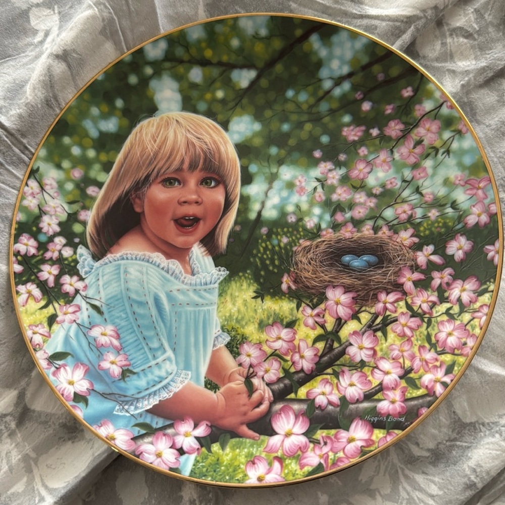 1987 Hamilton Collection Treasured Days Sara Collector Plate